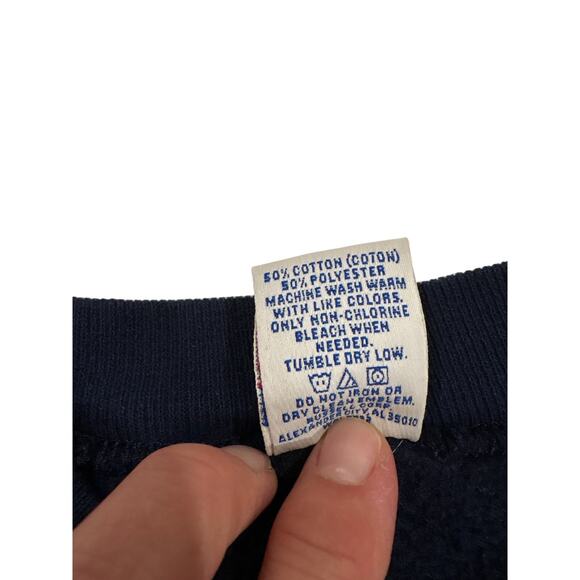 Vintage Russell Sweatshirt Mens Size XL Blue Crew Neck Blank Made in USA 90s - Picture 5 of 7